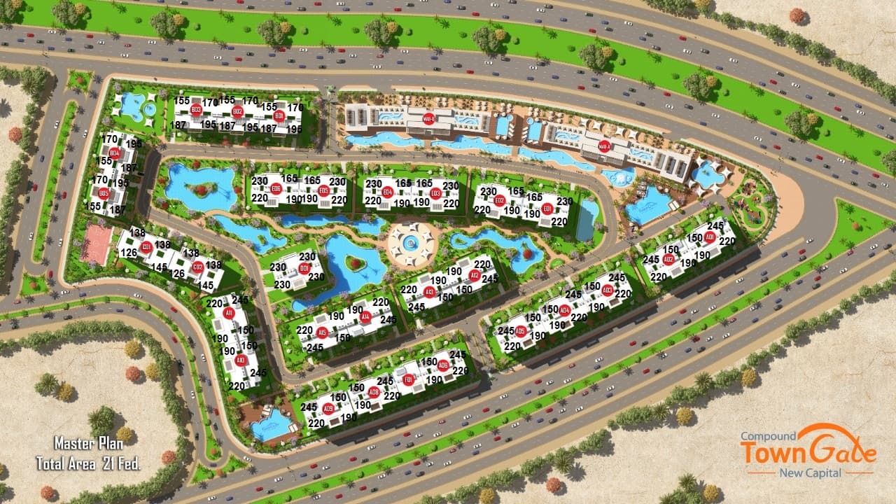 كمبوند تاون جيت - العاصمة الإدارية الجديدة